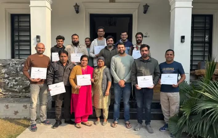 GILM student batch with certificates