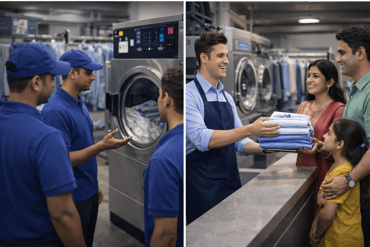 Step by step guide to start a dry cleaning business in India with machines and process overview