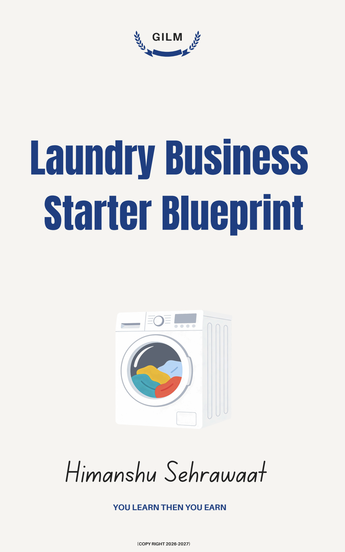 Laundry Business Starter Blueprint — eBook Cover